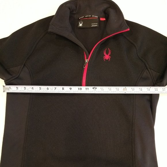Spyder Black Jacket/Sweater with Red Details - Picture 4 of 10